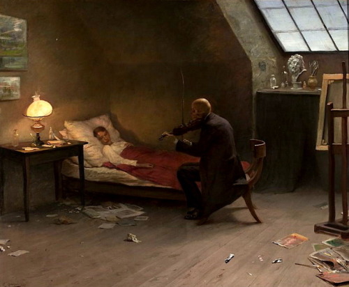 mortem-et-necromantia: The Dying Artist by Z. Andrychiewicz.