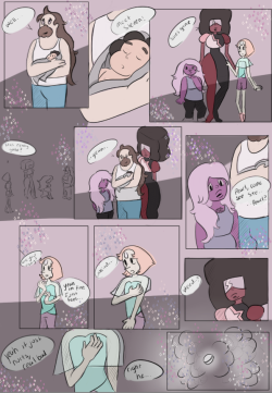 nightclone:  Real quick comic I did based on artemispanthar theory that the grief the gems felt after the death of rose was enough to make them lose their physical forms (their brains perceived grief as injury). Made myself sad, maybe ill clean it up