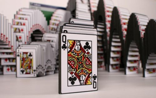 paperparachute: kilabytes: Solitaire Win by Skrekkoggle A sculpture by Theo Tveterås and Lars 