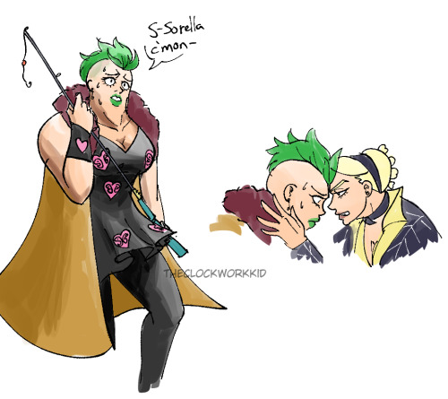 Fem Pesci. Also a bit of motivational headbutt from Sorella Prosciutto.Pros still asks her if she ne