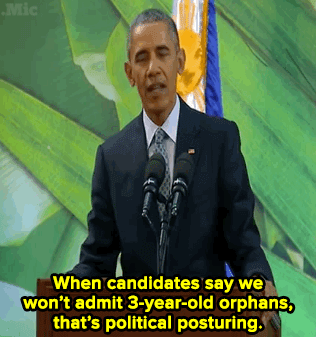 micdotcom:  Watch: President Obama calls out Republicans for their refugee hypocrisy — and then drops the mic by tying it to the debates.