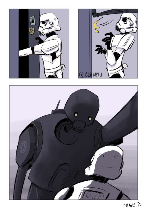 clawsou:K-2SOs can cause major distraction for the Imperial army.(Easter egg on the locker door!)Lat