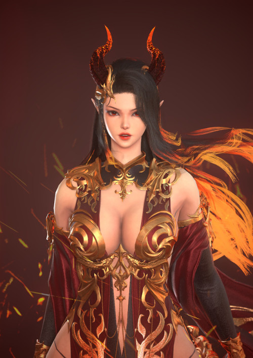 Tabitha_The Shade of the Red Dragons  Gunsu Shin www.artstation.com/artwork/L2e130