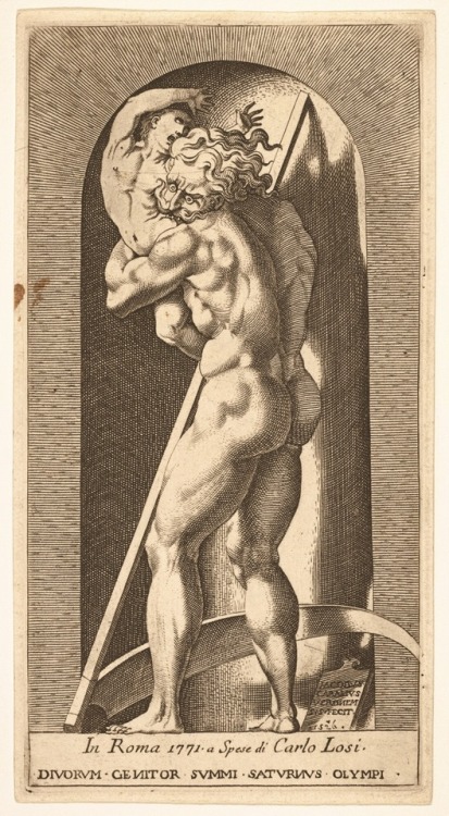 wrappedallinwoe:Mythological gods and goddesses by Giovanni Jacopo Caraglio, after Rosso FiorentinoP