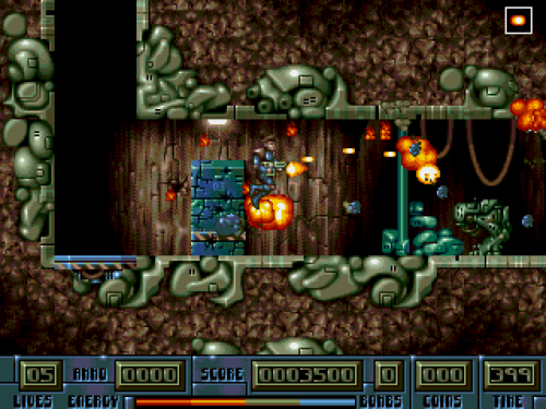 Ultracore is a Turrican styled platform shooter that was developed in 1994 for Mega Drive/Genesis (b