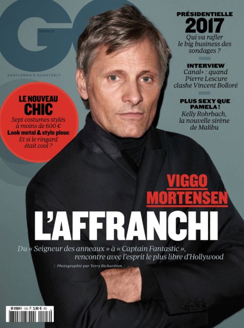 Viggo Mortensen by Terry Richardson for GQ France, October 2016