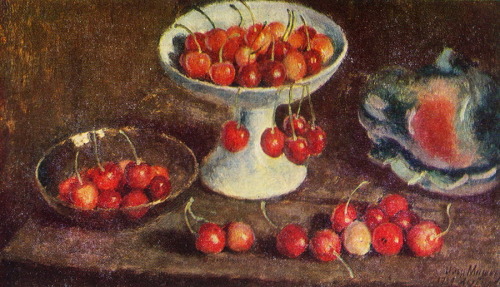 ilya-mashkov: Cherry, 1939, Ilya MashkovMedium: oil,canvas