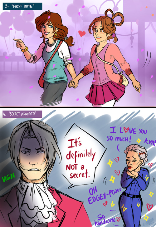 aceart-torney: What year is it. Hello. Have some old artwork from some Valentine’s Day Ace Att