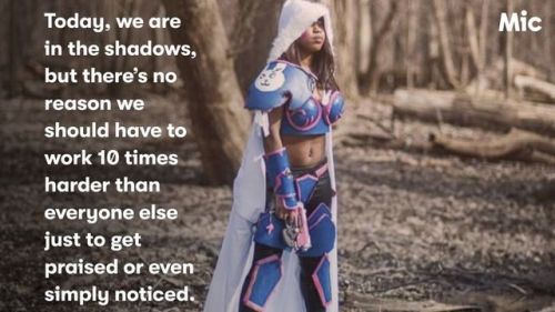 micdotcom: This is what it’s really like to cosplay while black Black cosplay should be inspiring. Plenty of cosplayers get their chance to shine in magazines and music videos … as long as they’re white. So, why don’t we see more cosplayers of