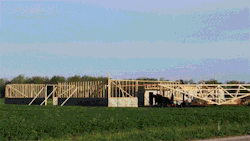 12-Gauge-Rage:  Time Lapse Of Amish People Building A Barn. 
