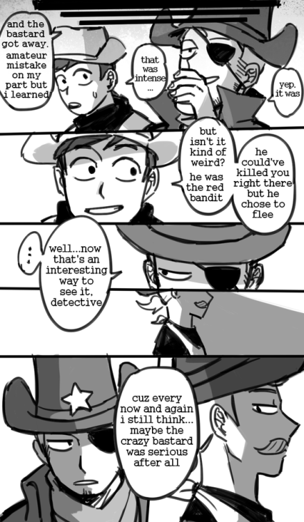 i made a comic about how sheriff thompson lost his eye…and a bonus