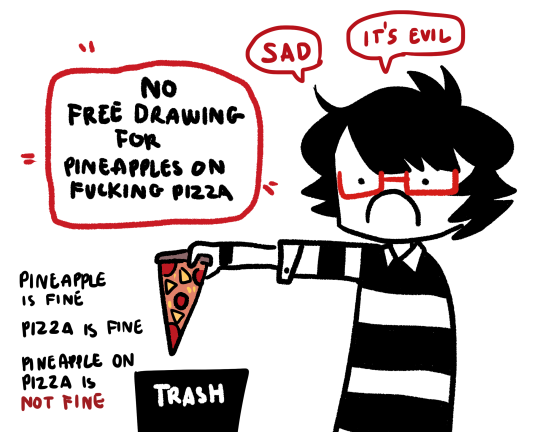 Pineapple on pizza should be banish. reblog if you agree.