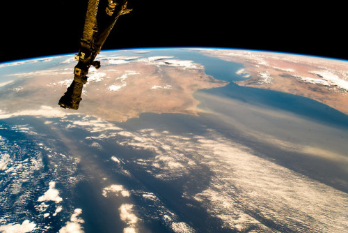 DryAstronaut Alexander Gerst captured this photograph of Spain, Portugal, Morocco, and the Straits o