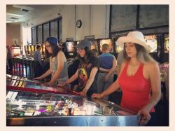 #pinbabes in Vegas!  (at Pinball Hall of