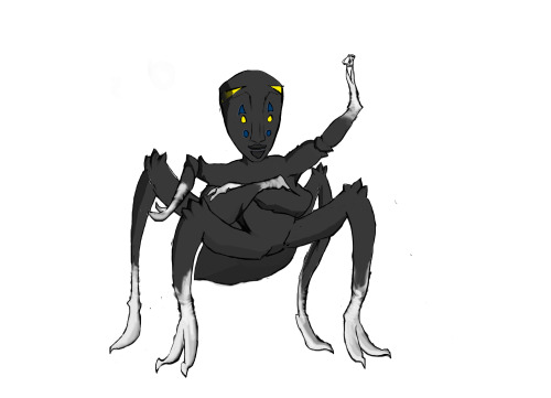 old old original design for the spider spirit … he’s evolved considerably since then. c