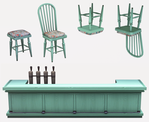 Ma chère Provence Bar setNew mesh (EA-mesh edit)Bar + 2 Barstools + 2 Overturned Barstools25 swatche