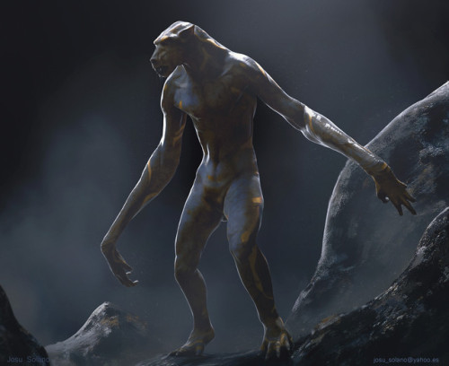 quarkmaster:    Humanoid creatureThis is a creature design that I have been working on and off as a part of a workshop with Jerad Marantz. Great experience all along, learned a ton on how to approach creature design and then execute it fully in 3d. This
