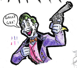  Awhile ago I drew the Joker in my sketchbook