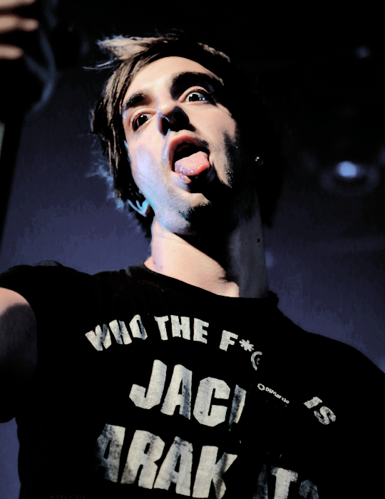  anonymous asked: 9 pics of jack barakat with his tongue out pls 