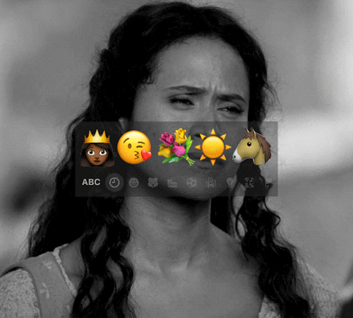 screenwritr:merlin + top 5 most used emojis (part 1?? maybe) x