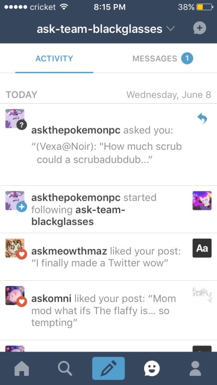 ask-team-blackglasses - Wow @askthepokemonpc finally followed me...