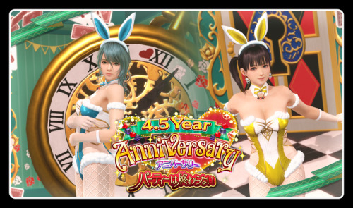 This week in Dead or Alive Xtreme Venus Vacation:4.5 Year Anniversary ~ The party never ends ~
