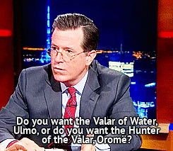 verati404:melkorwashere:almost-relevant:stephen colbert is the lord of the lord of the ringsand that