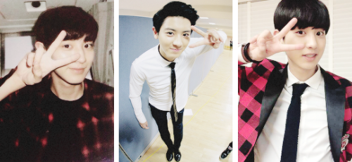 cheolyans: 141127 Happy 23rd Birthday Chanyeol-ah~ ❤  ↳ The King of V pose since 1992