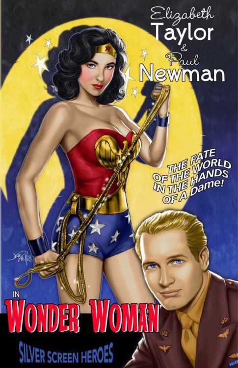 the-insidious-dr-grey-matter: Silver screen heroes by Joe Phillips