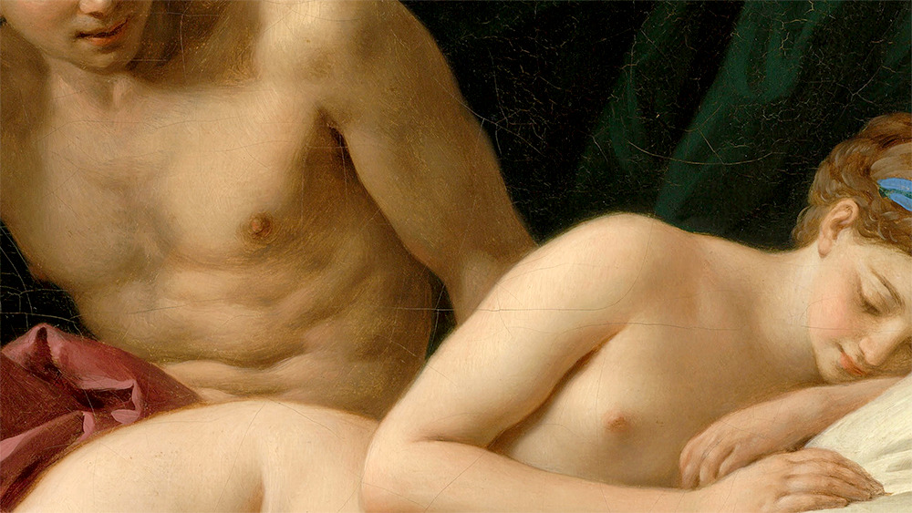 detailsdetales:   Mars &amp; Venus, Allegory of Peace (1770) Louis-Jean-François