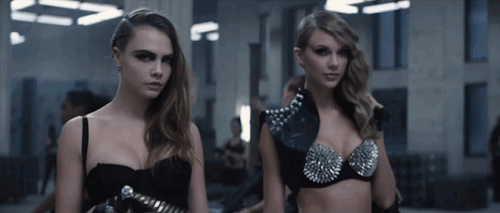 Cara Delvingne & Taylor Swift - Bad Blood. ♥  Oh lordy! I want to be a bad girl. Sooo sexy. ♥