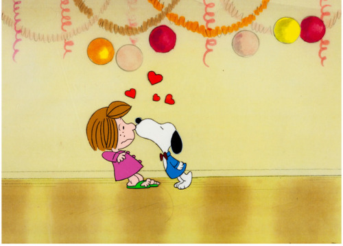Some art and animation cels from The Charlie Brown & Snoopy Show (1980s).