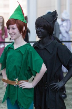 trickystarz:randommakings:thatmagicaldisneyplace:gonbutnotforgotten: eurotrottest:  thatmagicaldisneyplace:  no-where-boy-searching:  thatmagicaldisneyplace:  And the winner of the best Halloween costume goes to.. Peter Pan and his shadow! Wish I had
