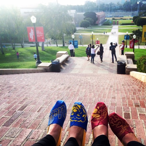 So The dirty Trojan (Chuck) and I trolled around campus to take pics of the awesome TOMS that I made