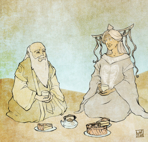 Sometimes I imagine Raava and Iroh having some tea at the Spirit World and Raava telling him stories