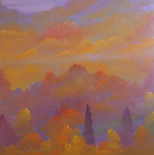 libutron:  “Highland Autumn” |  ©David Snider Contemporary painting - Oil on canvas (2012)