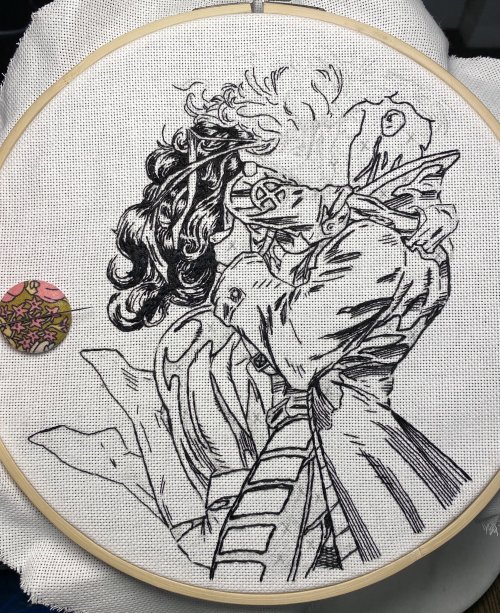 90s comics are made for stitching #wip