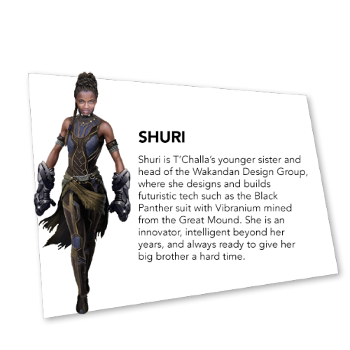 shadesandsupers:  BLACK PANTHER film biographies