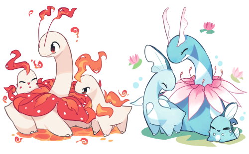 charamells:  Starter type swap evolutions  