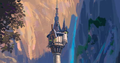 scurviesdisneyblog:Tangled concept art by Bill Perkins (x)