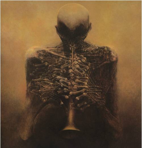 Zdzisław Beksiński (1929-2005), The Trumpeter, 