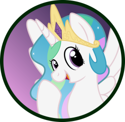 that-luna-blog:  Princess Celestia Button