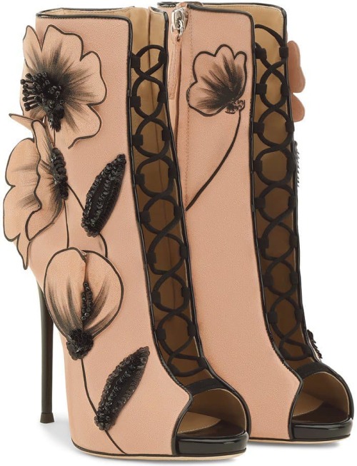  Inspired Pink Suede ‘June’ Boots by Giuseppe Zanotti 