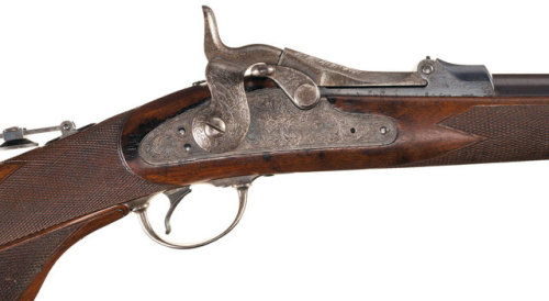 US Springfield Model 1875 Trapdoor Officers rifles.from Rock Island Auction Co.