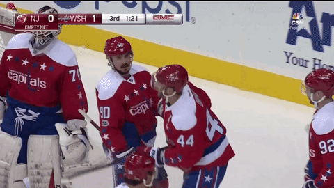 Worried Kuzya hurries over to check on his Batya after Orpik gets crosschecked.
(Source)