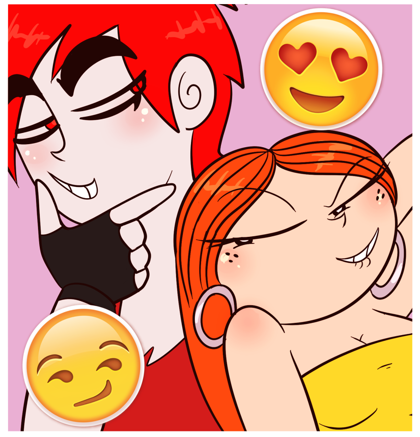princesscallyie:  Commission for @noturavgtype of Prinny and Jack at a photo booth