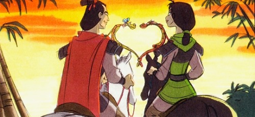 mulandaily:            →  concept art of Mulan and Shang in Mulan II