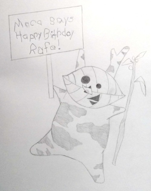Maca hopes Maca did it right! Happy Birthday Rafe!! Hope you had a great day! -Sparklermun :)Aww, th