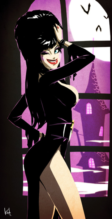 thehappysorceress:  I’m the horror hostess by kit-kit-kit 
