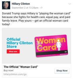 sl0wly-suff0cating:  napoleanbonafarte:  ok this is funny  Hillary is such a smartass and I’m here for it lmao.   My coworker at work has one and I was wondering where she got hers!!